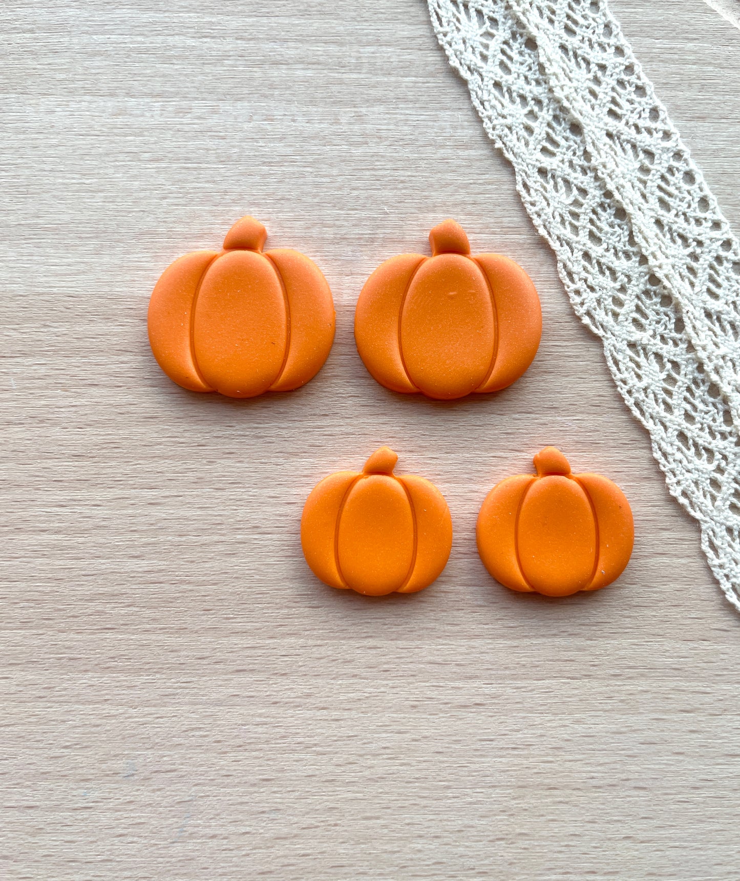 Pumpkin earring clay cutter, Polymer clay cutter