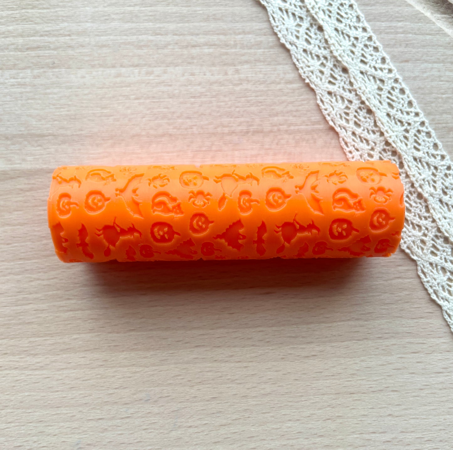 Halloween texture roller, Pattern roller for polymer clay