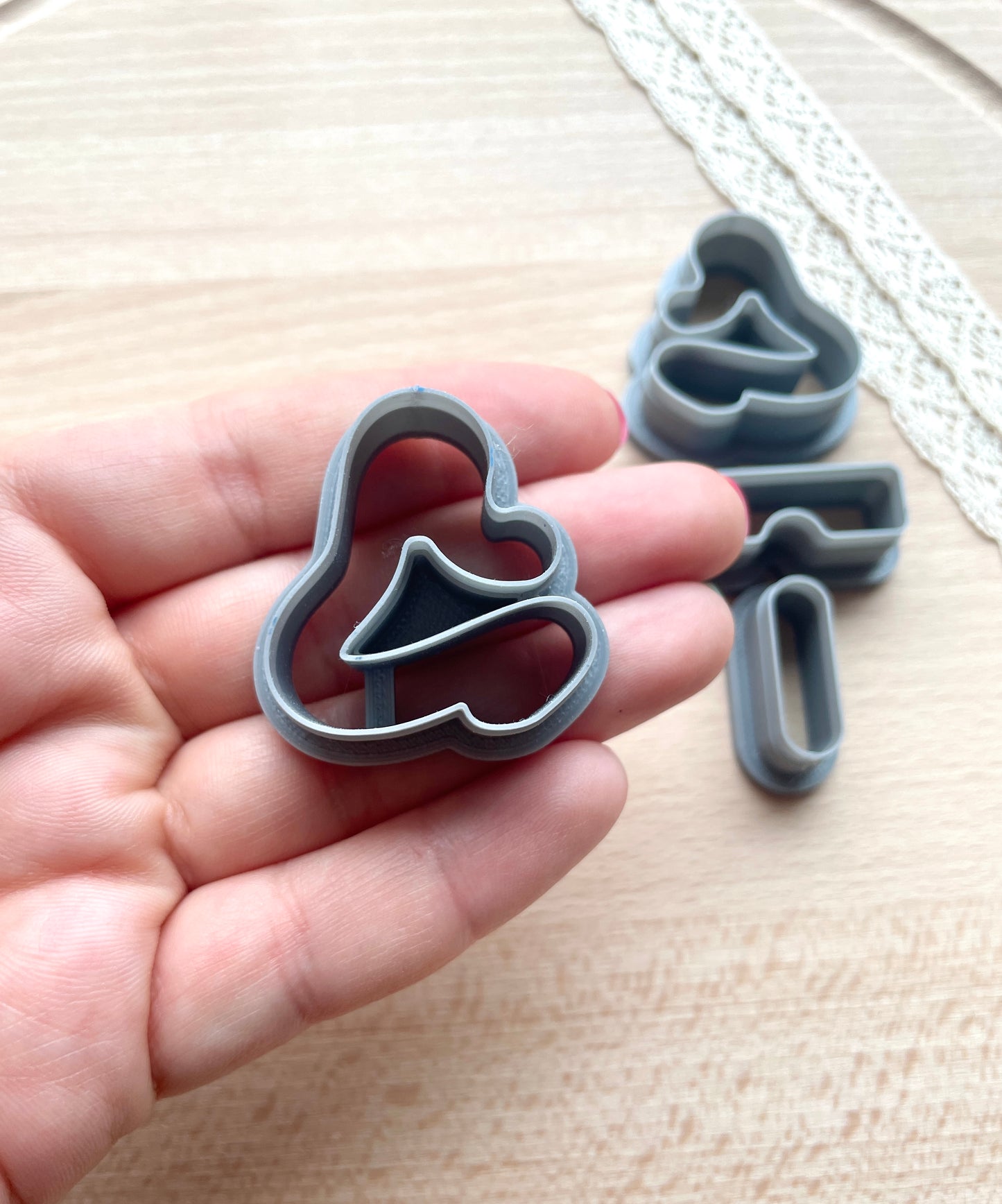 Dangle earring clay cutter, Polymer clay cutter