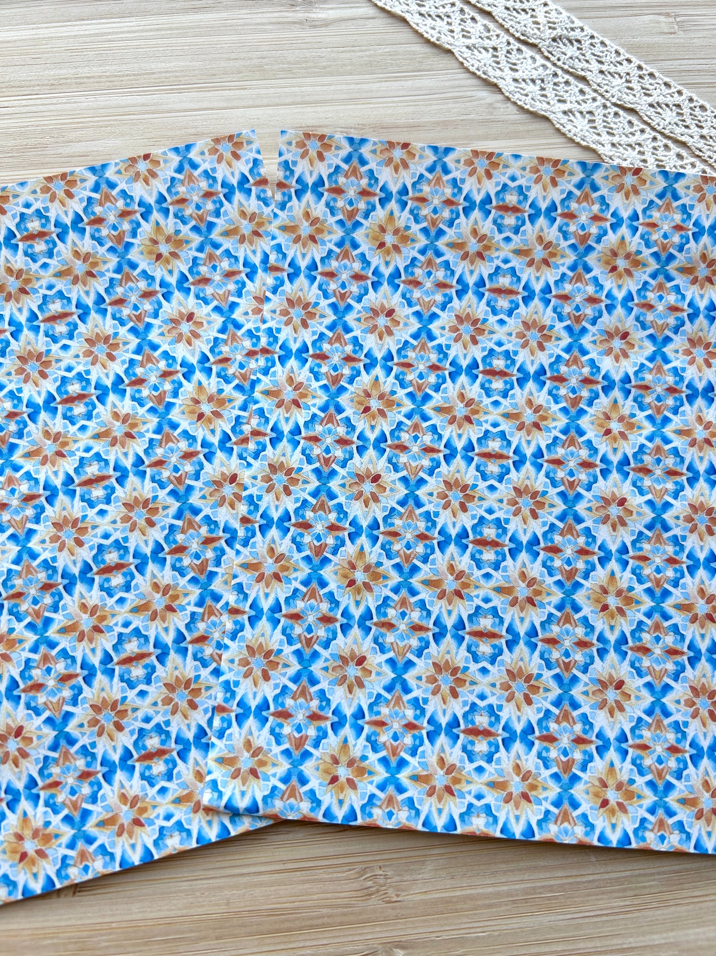 Water soluble transfer paper for polymer clay, Mediterranean pattern transfer paper (Copy)