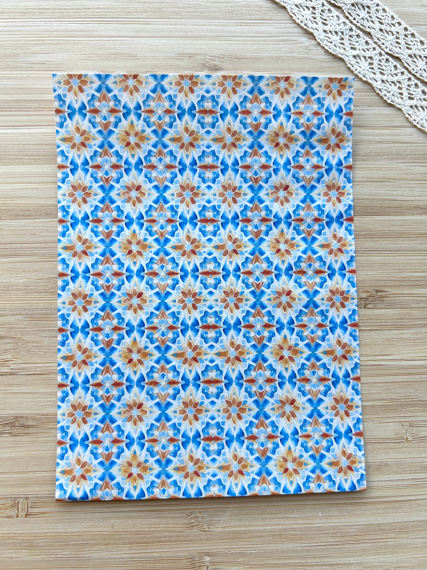 Water soluble transfer paper for polymer clay, Mediterranean pattern transfer paper (Copy)