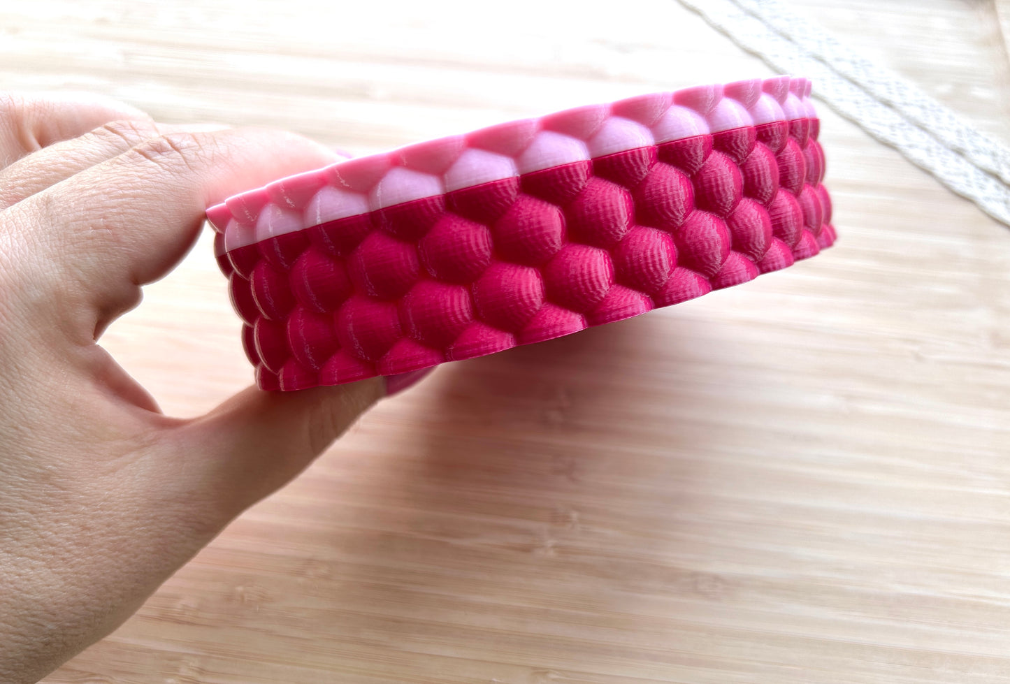 Starch tapper box with lid for polymer clay artists, Storage tool for polymer clay artists