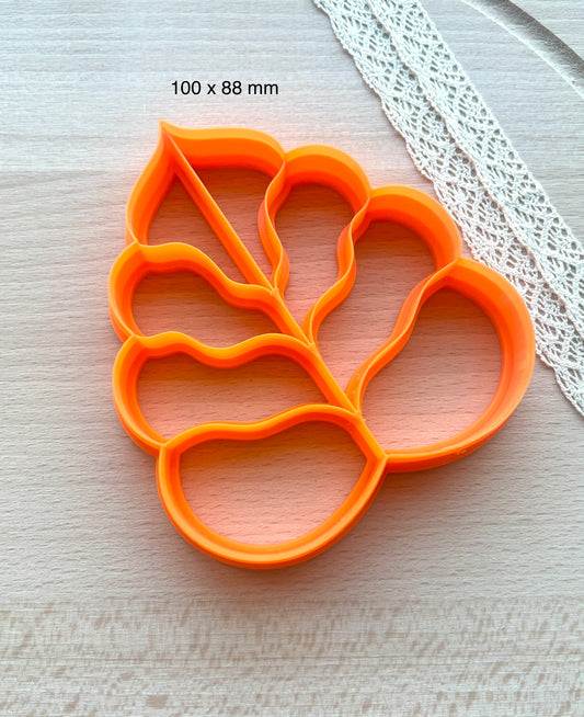 Leaf trinket dish clay cutter, Polymer clay cutter