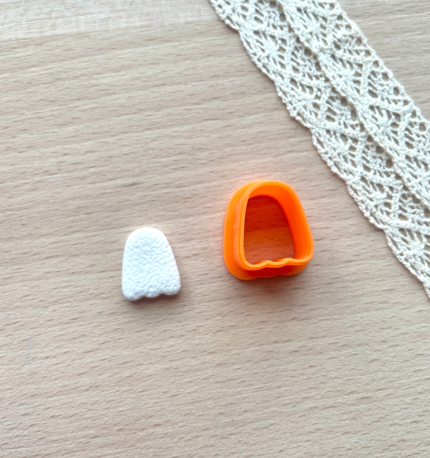 Ghost earring clay cutter, Polymer clay multi-cutter, Halloween earring cutter