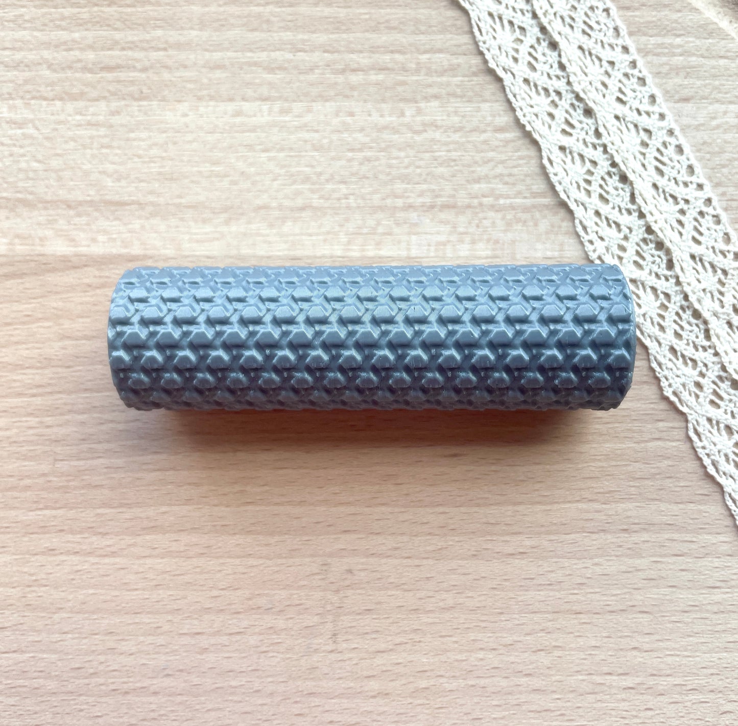 Wicker texture roller, Pattern roller for polymer clay