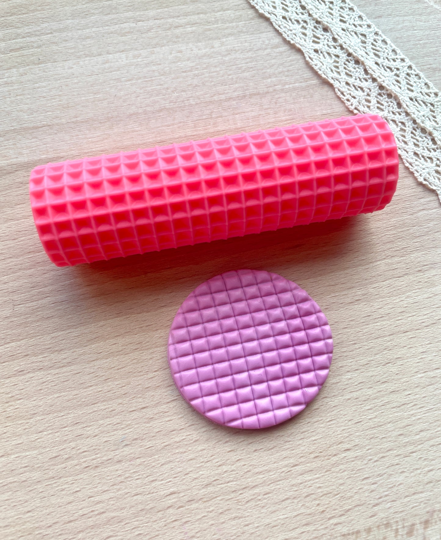 Studs texture roller, Pattern roller for polymer clay