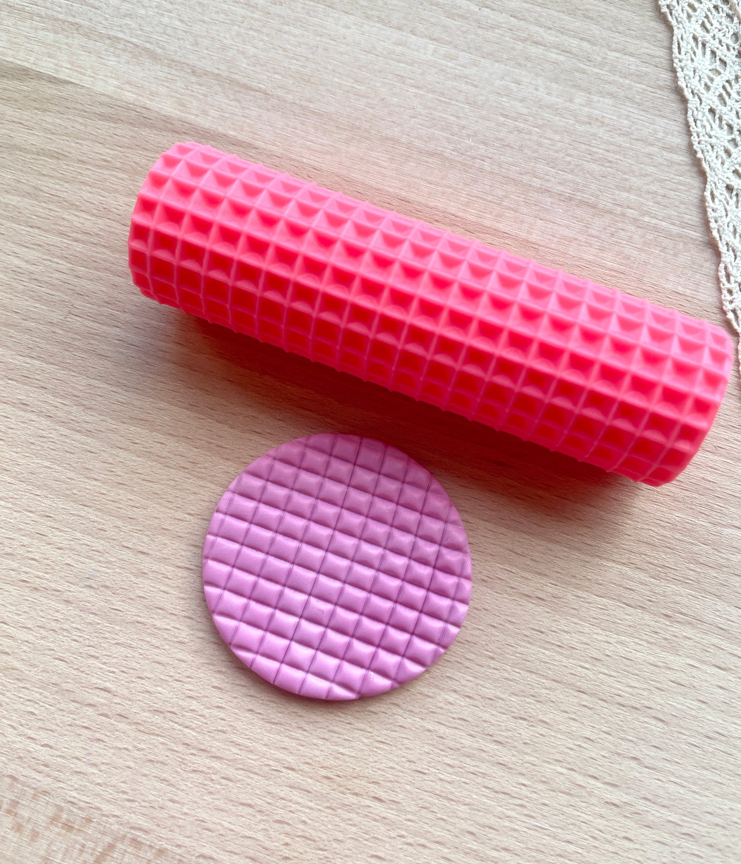 Studs texture roller, Pattern roller for polymer clay