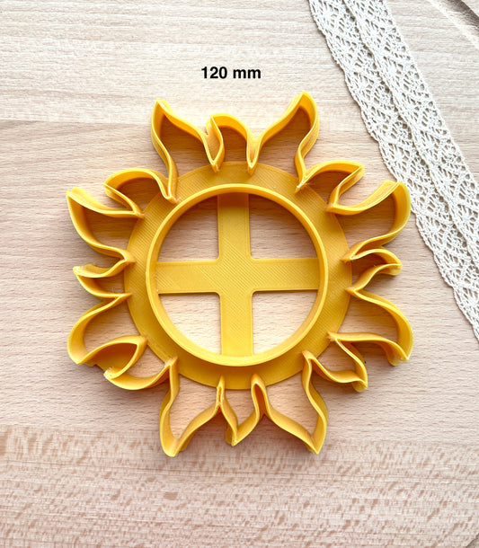 Sun trinket dish clay cutter, Polymer clay cutter