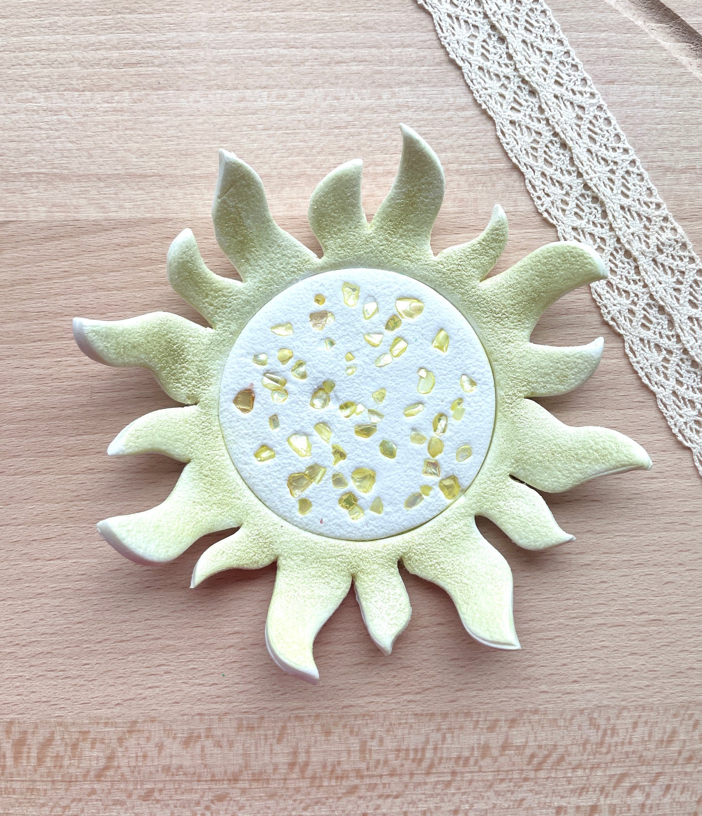 Sun trinket dish clay cutter, Polymer clay cutter