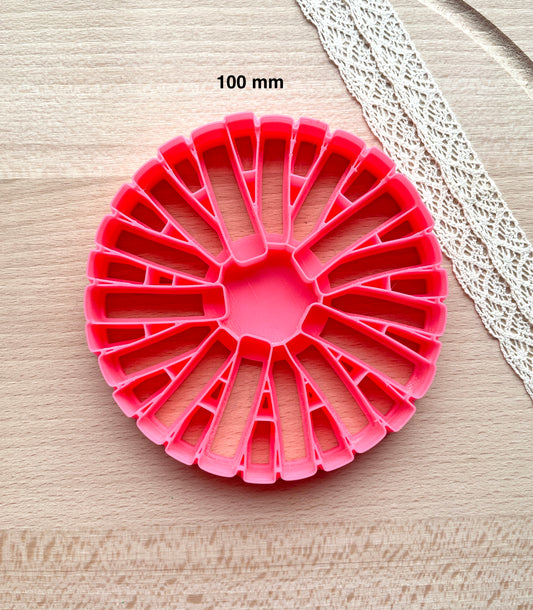 Rattan trinket dish clay cutter, Polymer clay cutter