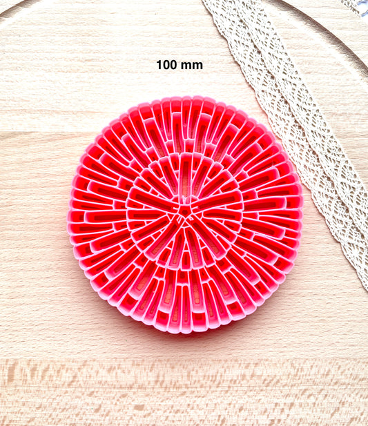 Rattan trinket dish clay cutter, Polymer clay cutter