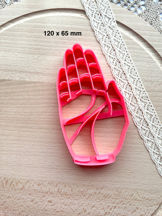 Hand trinket dish clay cutter, Polymer clay cutter