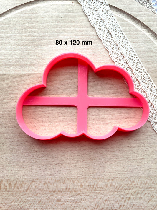 Cloud trinket dish clay cutter, Polymer clay cutter