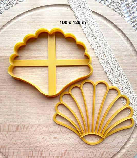 Shell trinket dish clay cutter, Polymer clay cutter