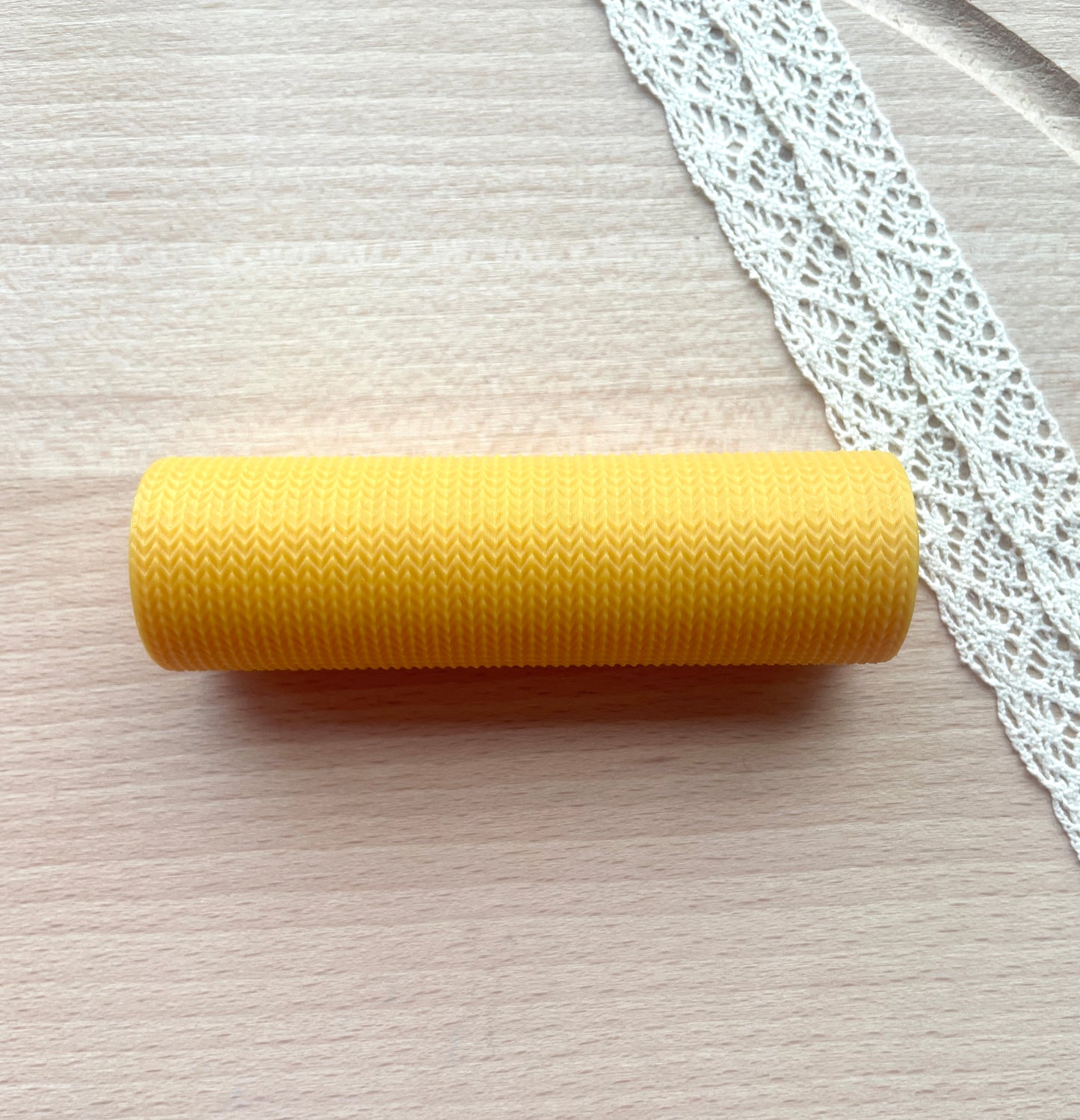 Wool texture roller, Pattern roller for polymer clay