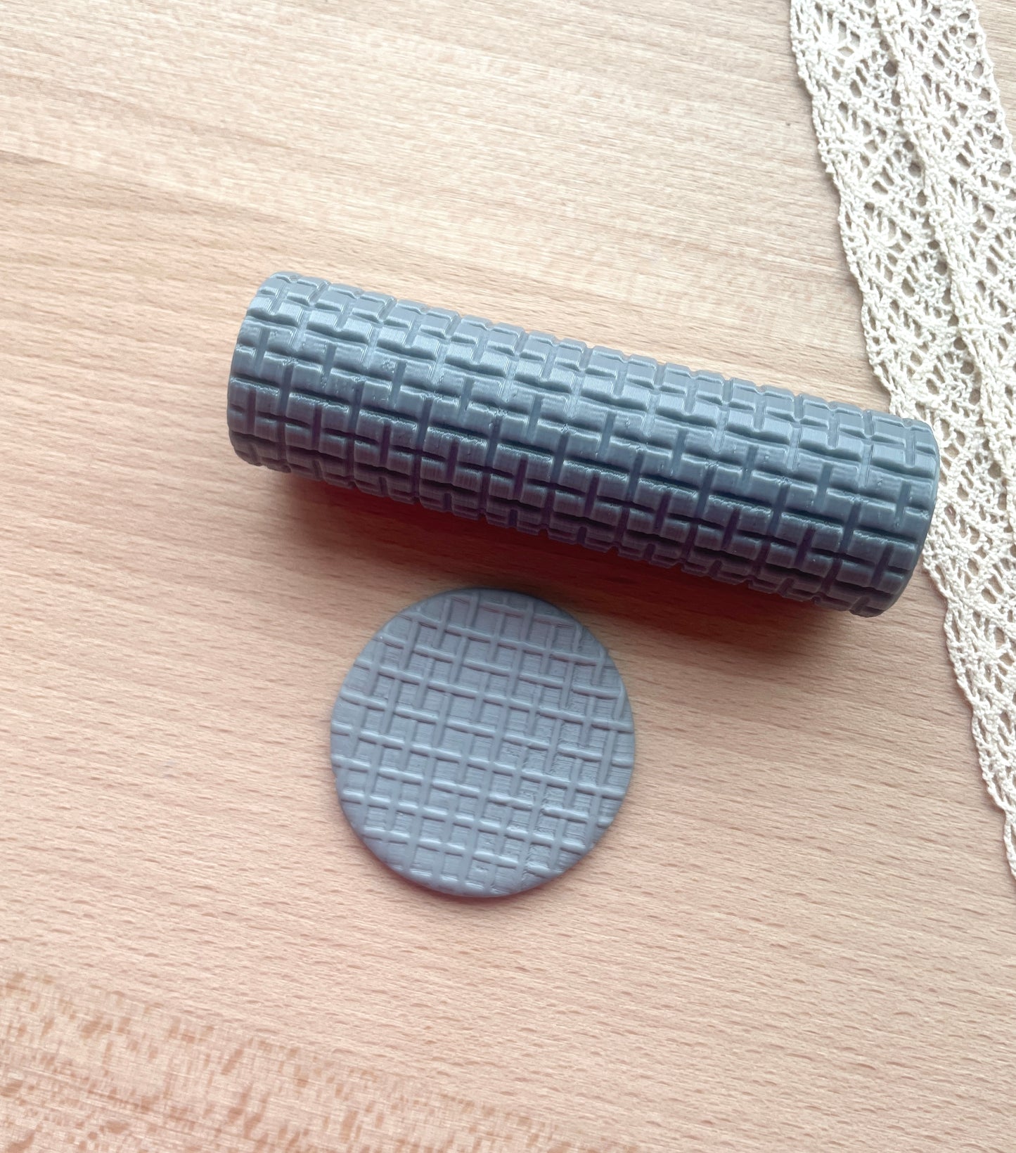 Net texture roller, Pattern roller for polymer clay
