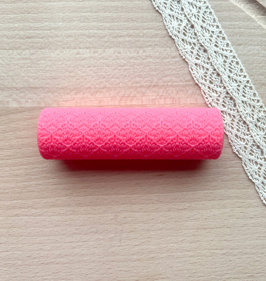 Baroque texture roller, Pattern roller for polymer clay
