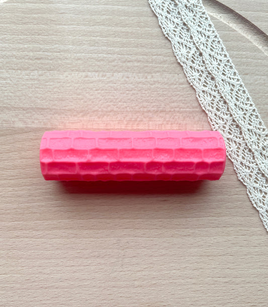 Stone wall texture roller, Pattern roller for polymer clay