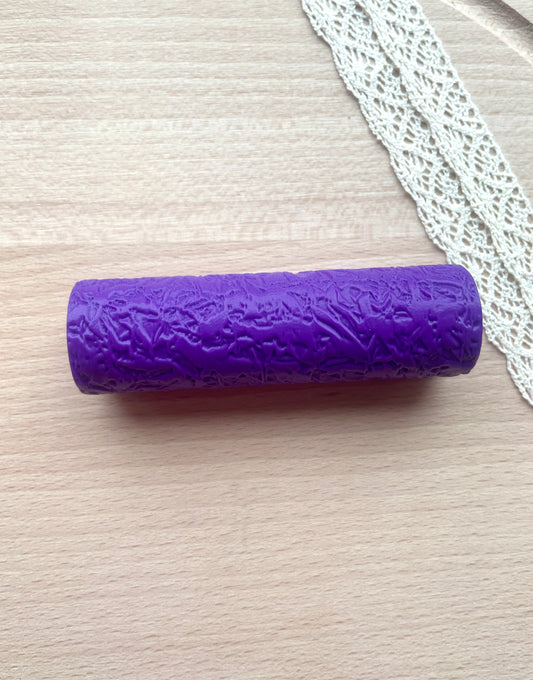 Creased aluminium texture roller, Pattern roller for polymer clay