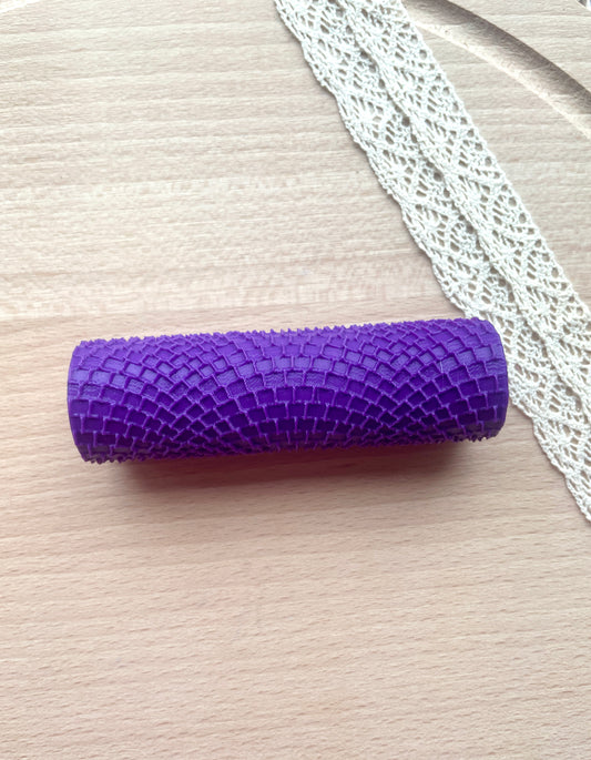 Cobblestone texture roller, Pattern roller for polymer clay