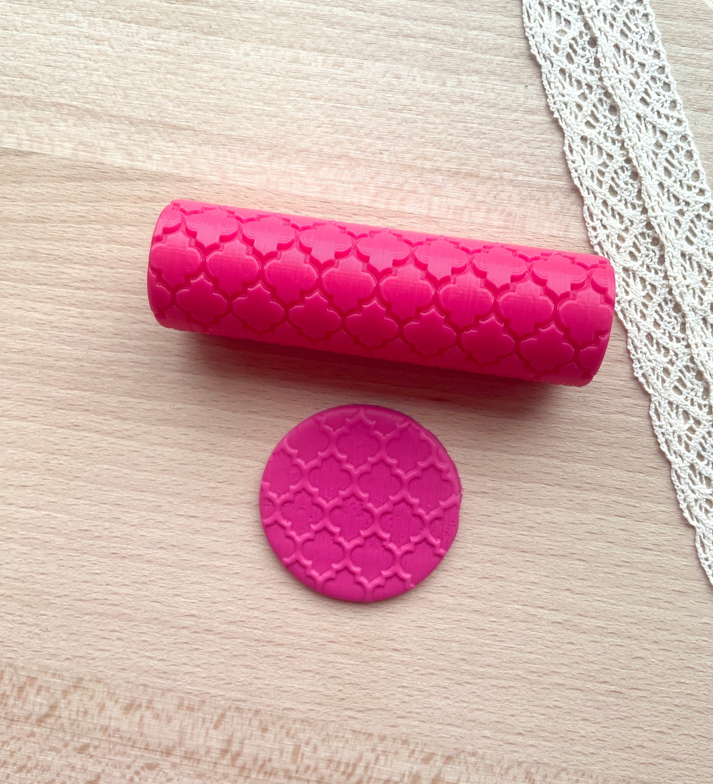 Moroccan texture roller, Pattern roller for polymer clay