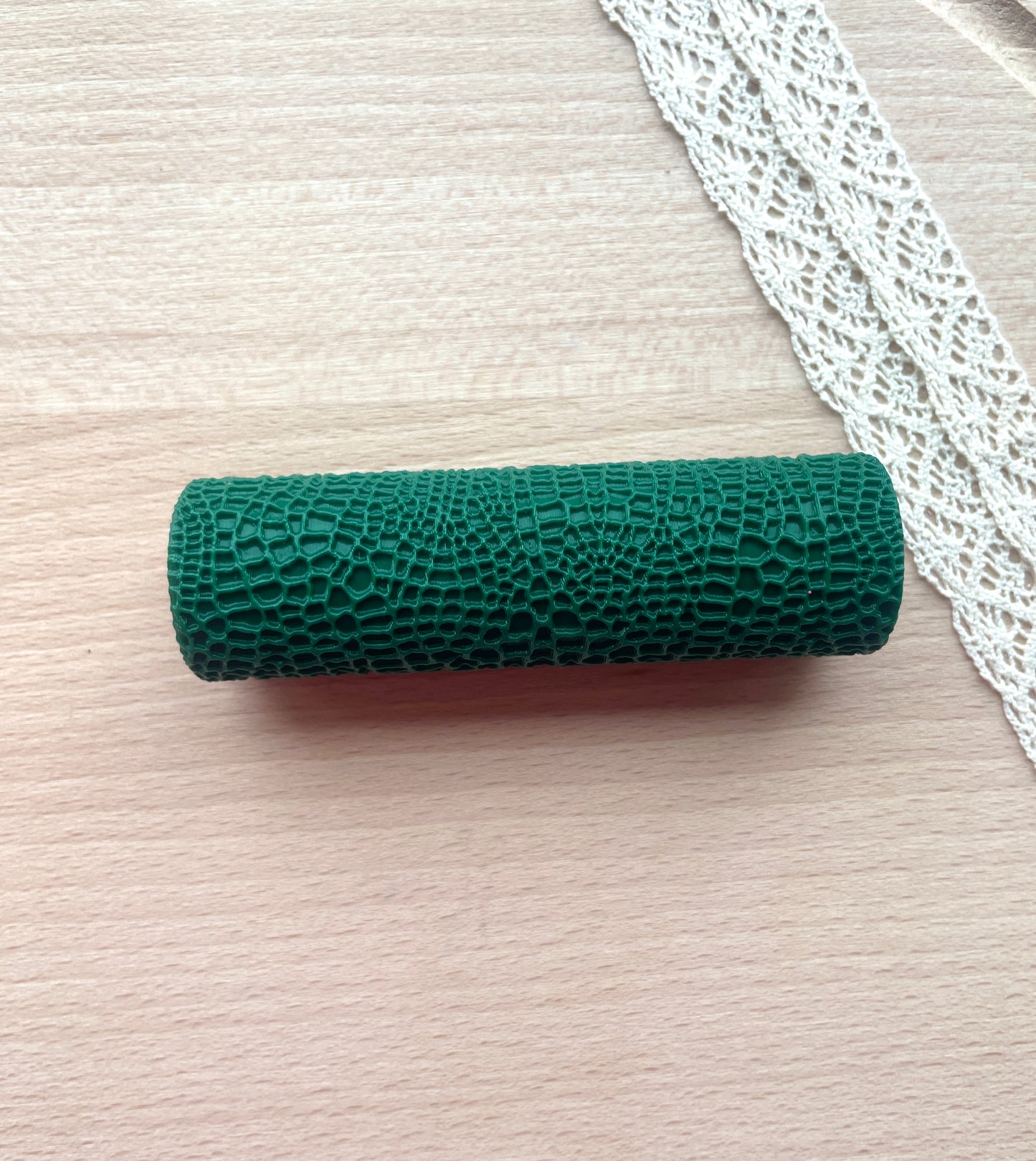 Crocodile skin texture roller, Pattern roller for polymer clay