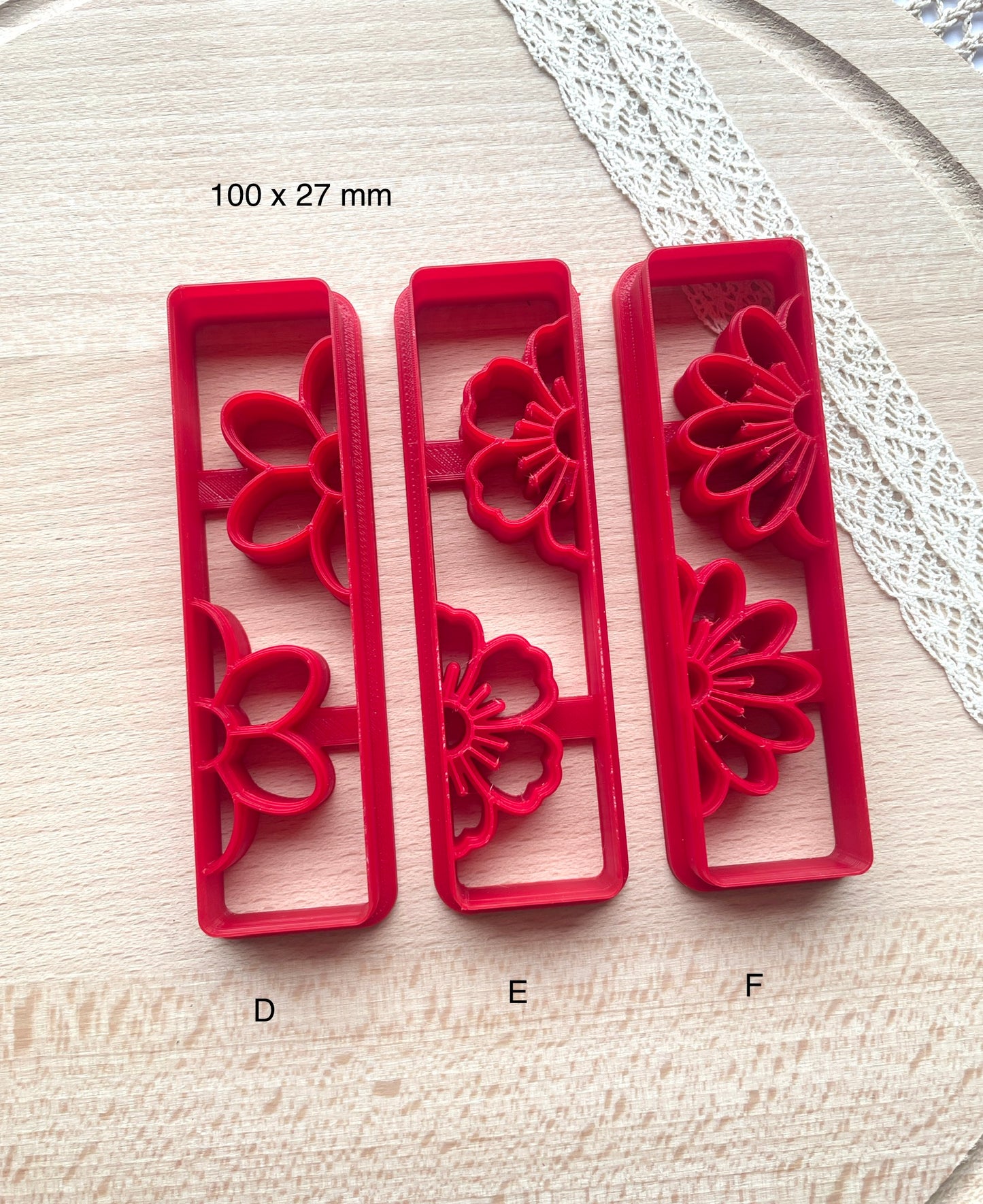 Bookmark clay cutter, Polymer clay cutter