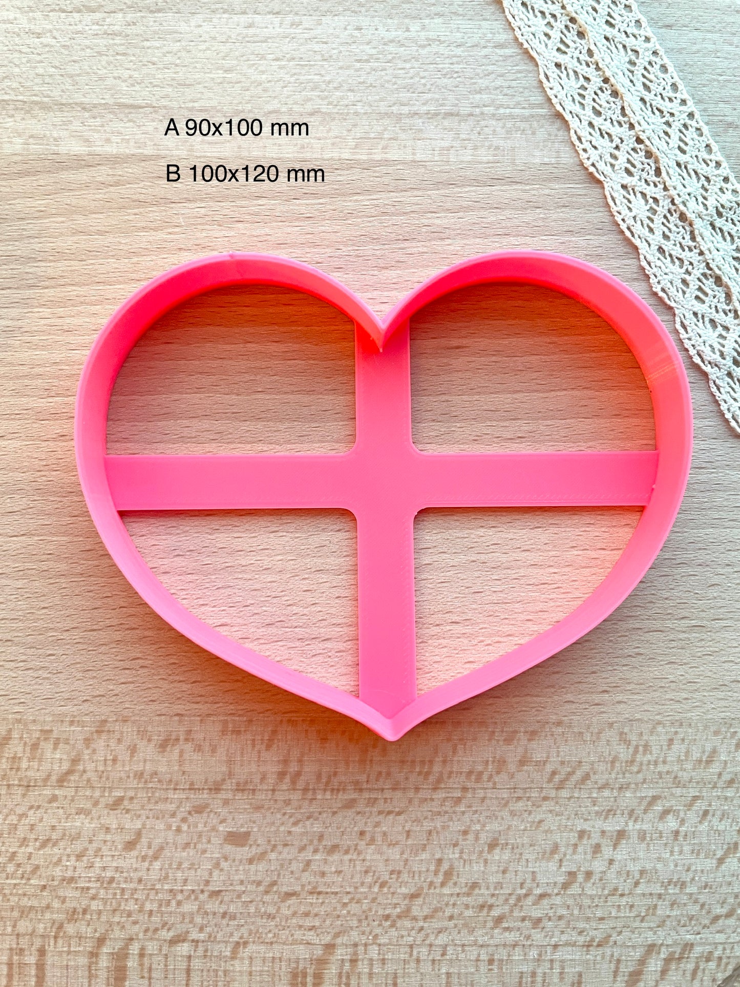Heart trinket dish clay cutter, Trinket dish clay cutter