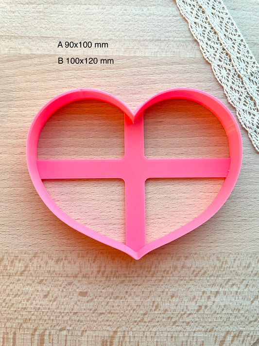 Heart trinket dish clay cutter, Trinket dish clay cutter