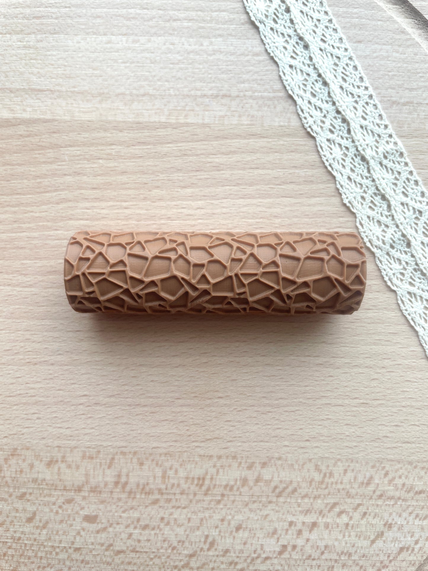 Giraffe spot texture roller, Pattern roller for polymer clay