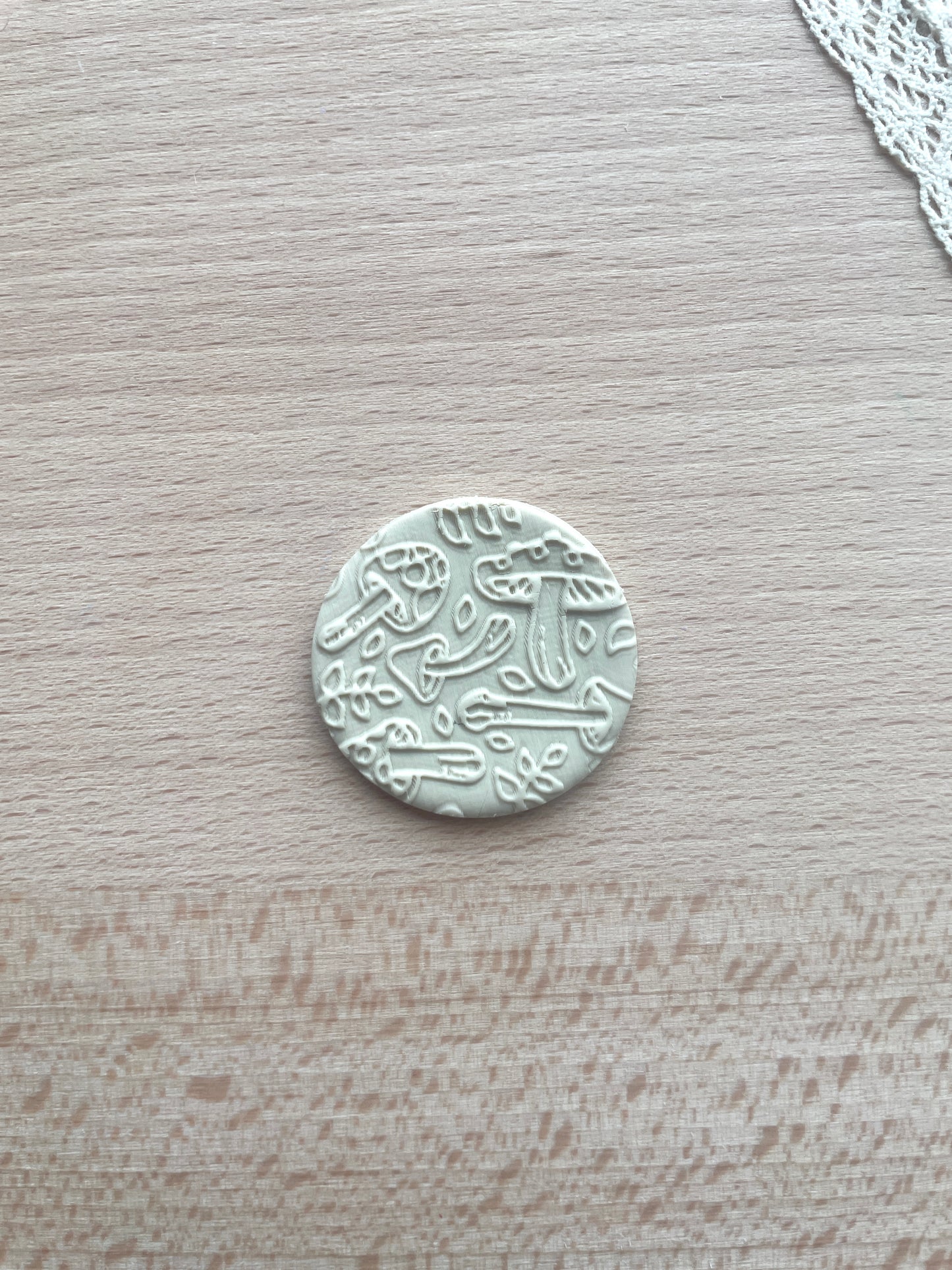 Mushroom texture roller, Pattern roller for polymer clay