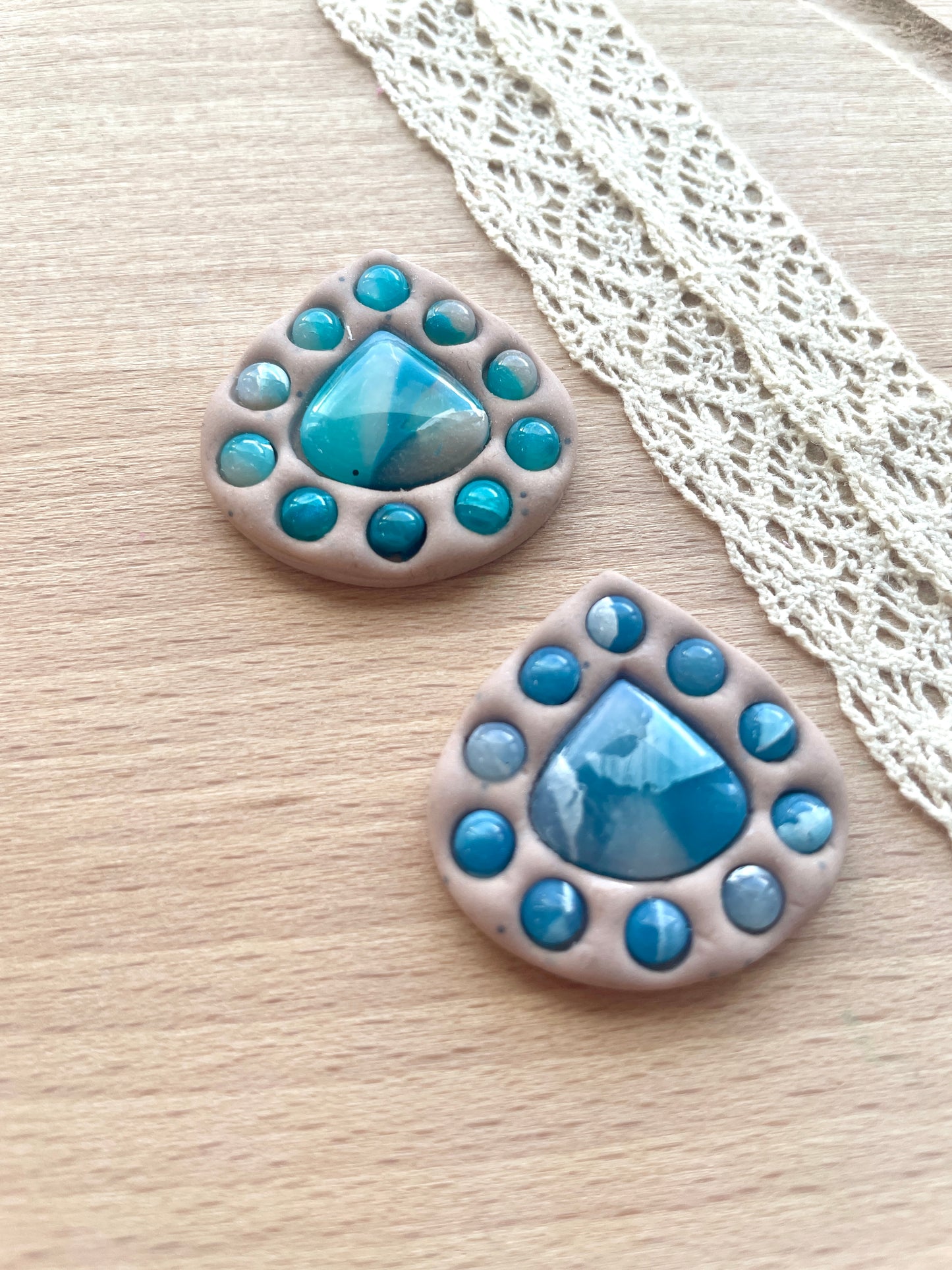 Bezel clay cutter, Faux stone clay cutter set