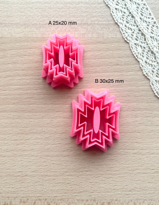 Bezel clay cutter, Faux stone clay cutter set