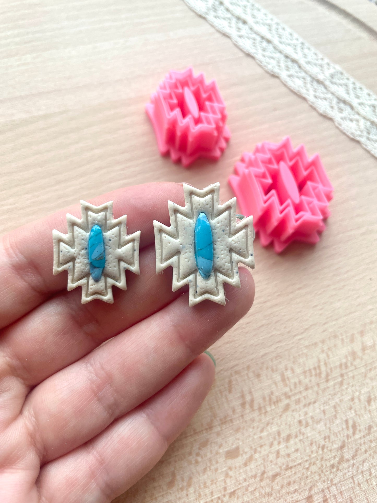 Bezel clay cutter, Faux stone clay cutter set