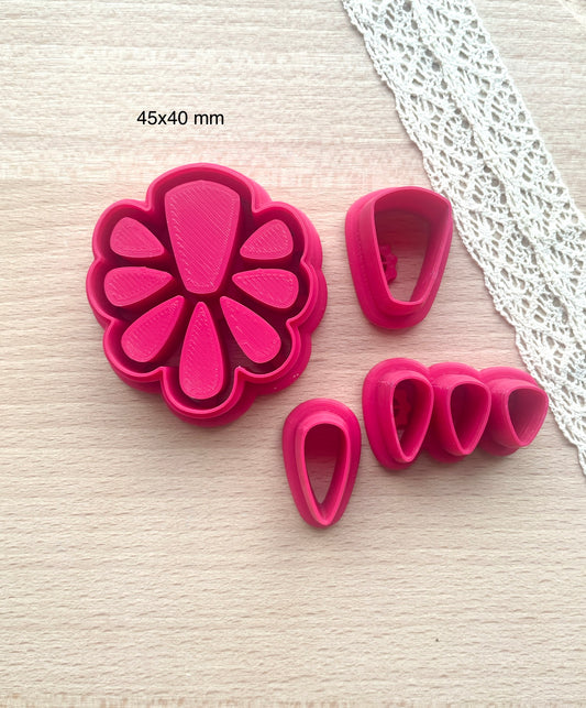 Bezel clay cutter, Faux stone clay cutter set