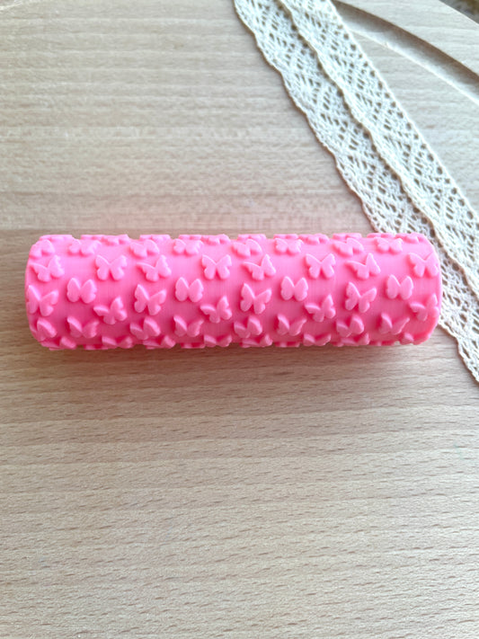 Little butterflies texture roller, Pattern roller for polymer clay