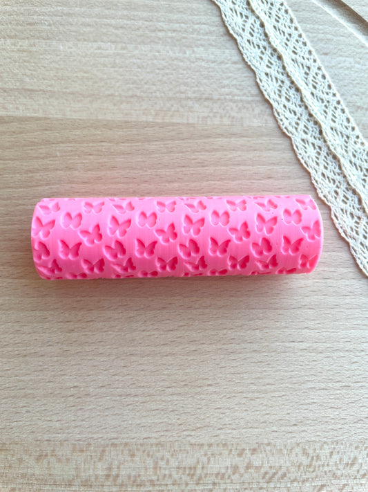Little butterflies texture roller, Pattern roller for polymer clay