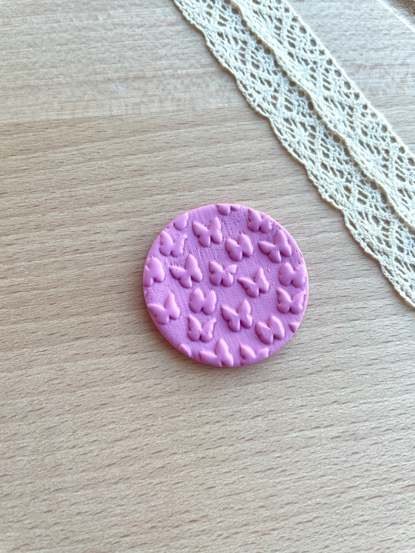Little butterflies texture roller, Pattern roller for polymer clay
