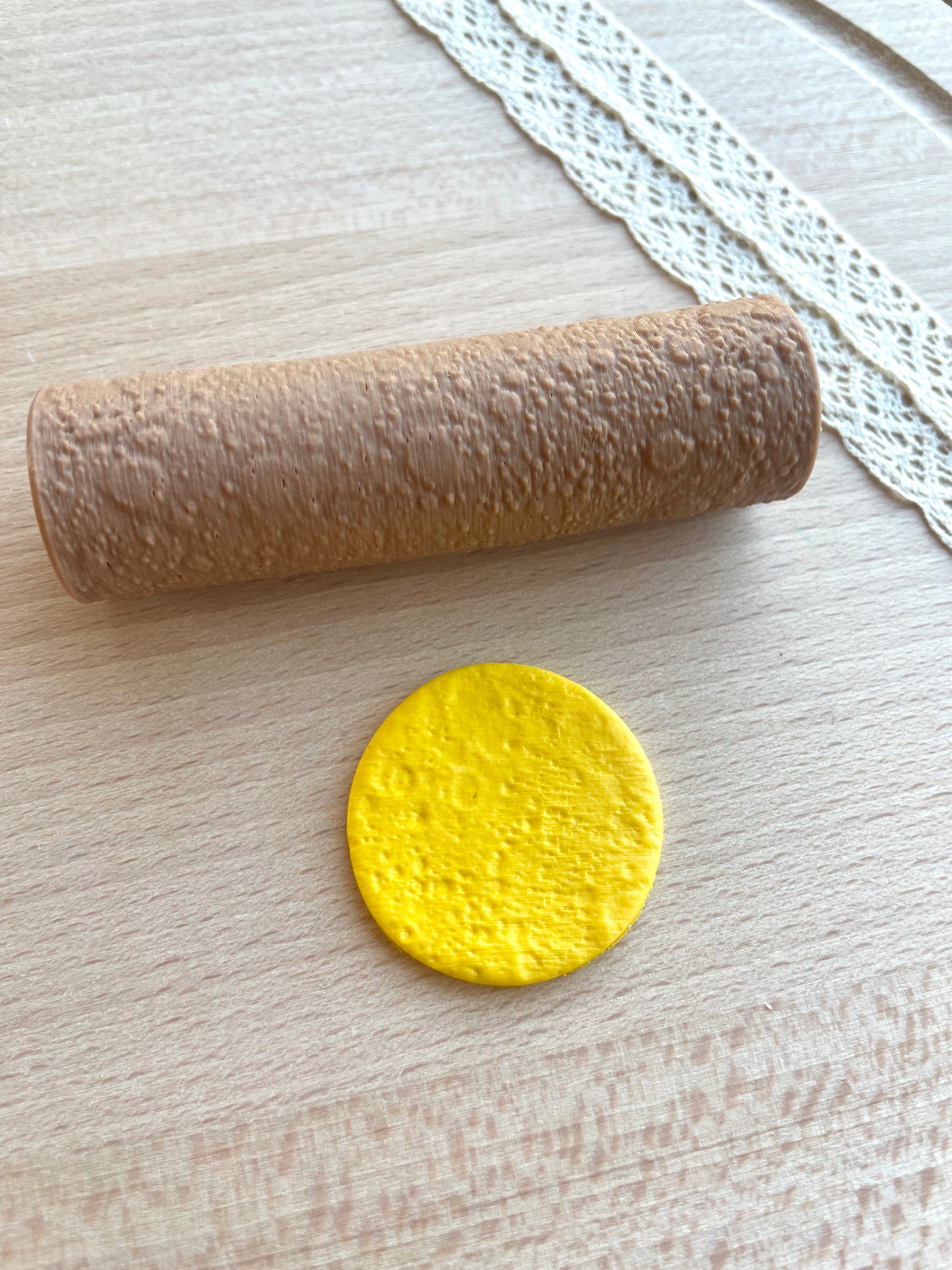 Moon surface texture roller, Pattern roller for polymer clay