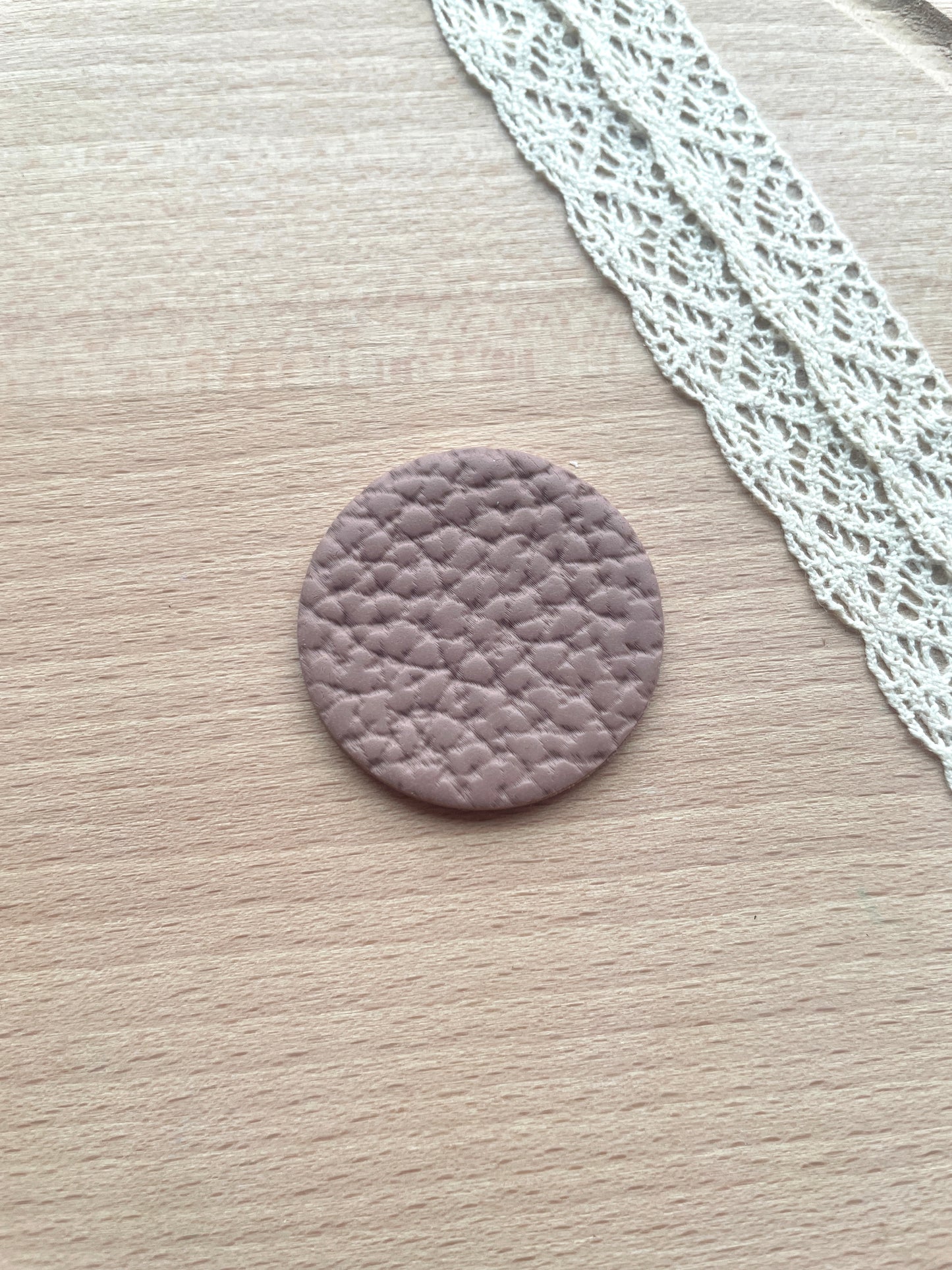 Leather texture roller, Pattern roller for polymer clay