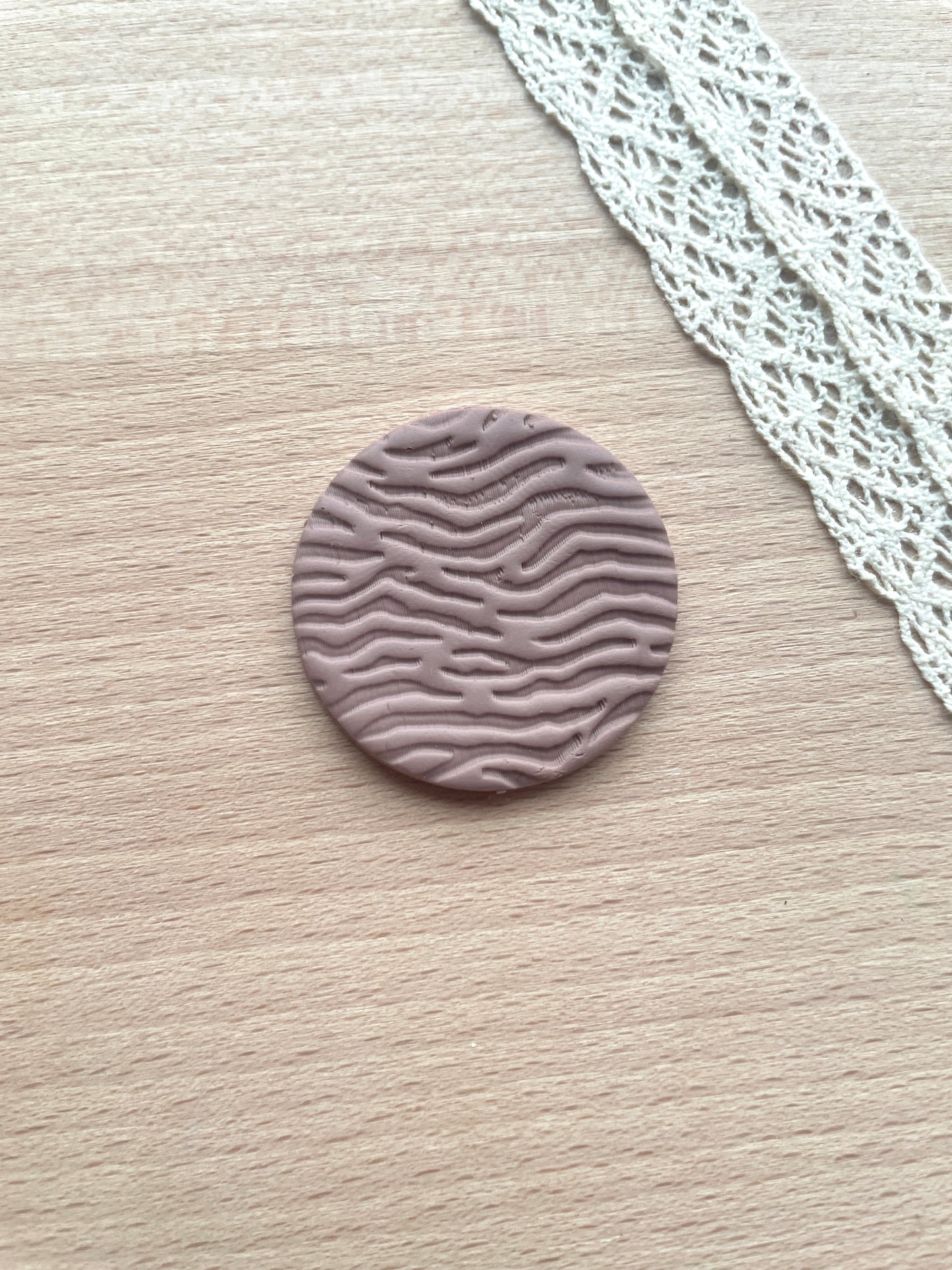 Animal stripes texture roller, Pattern roller for polymer clay