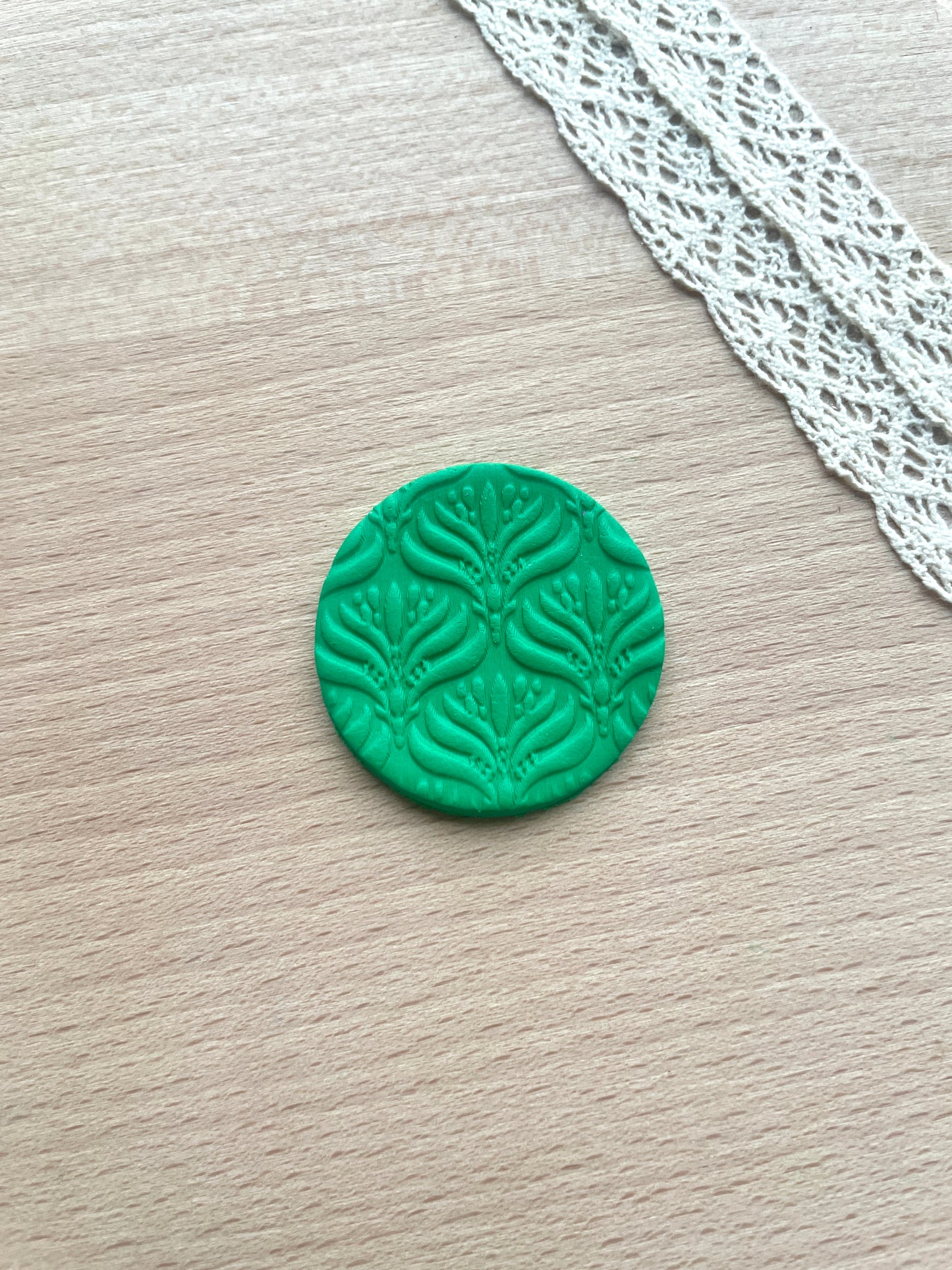 Leaves texture roller, Pattern roller for polymer clay