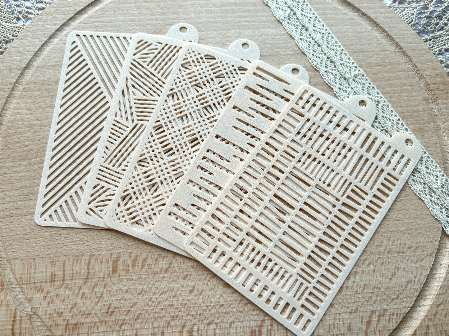 Texture stencils for polymer clay, Pattern stencil