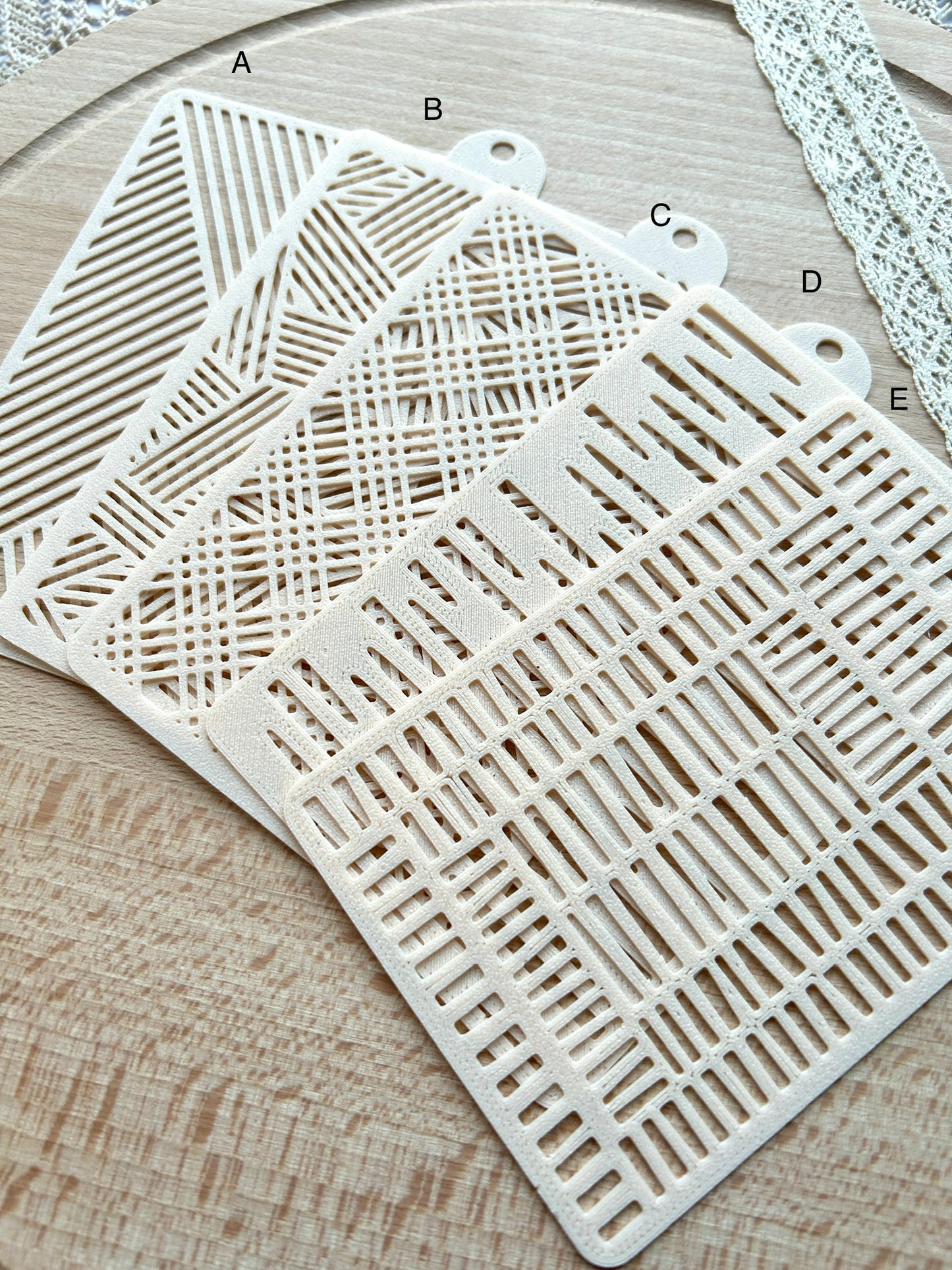 Texture stencils for polymer clay, Pattern stencil