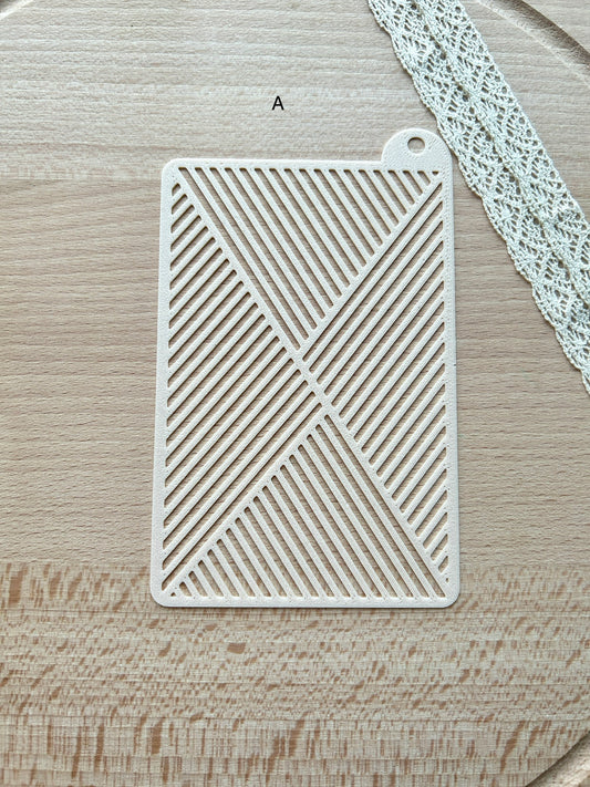 Texture stencils for polymer clay, Pattern stencil