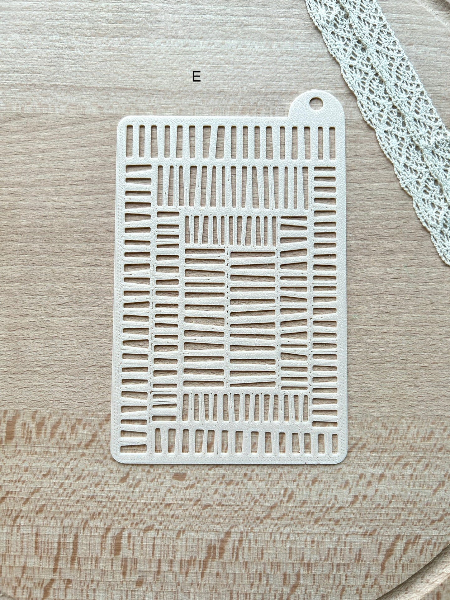 Texture stencils for polymer clay, Pattern stencil