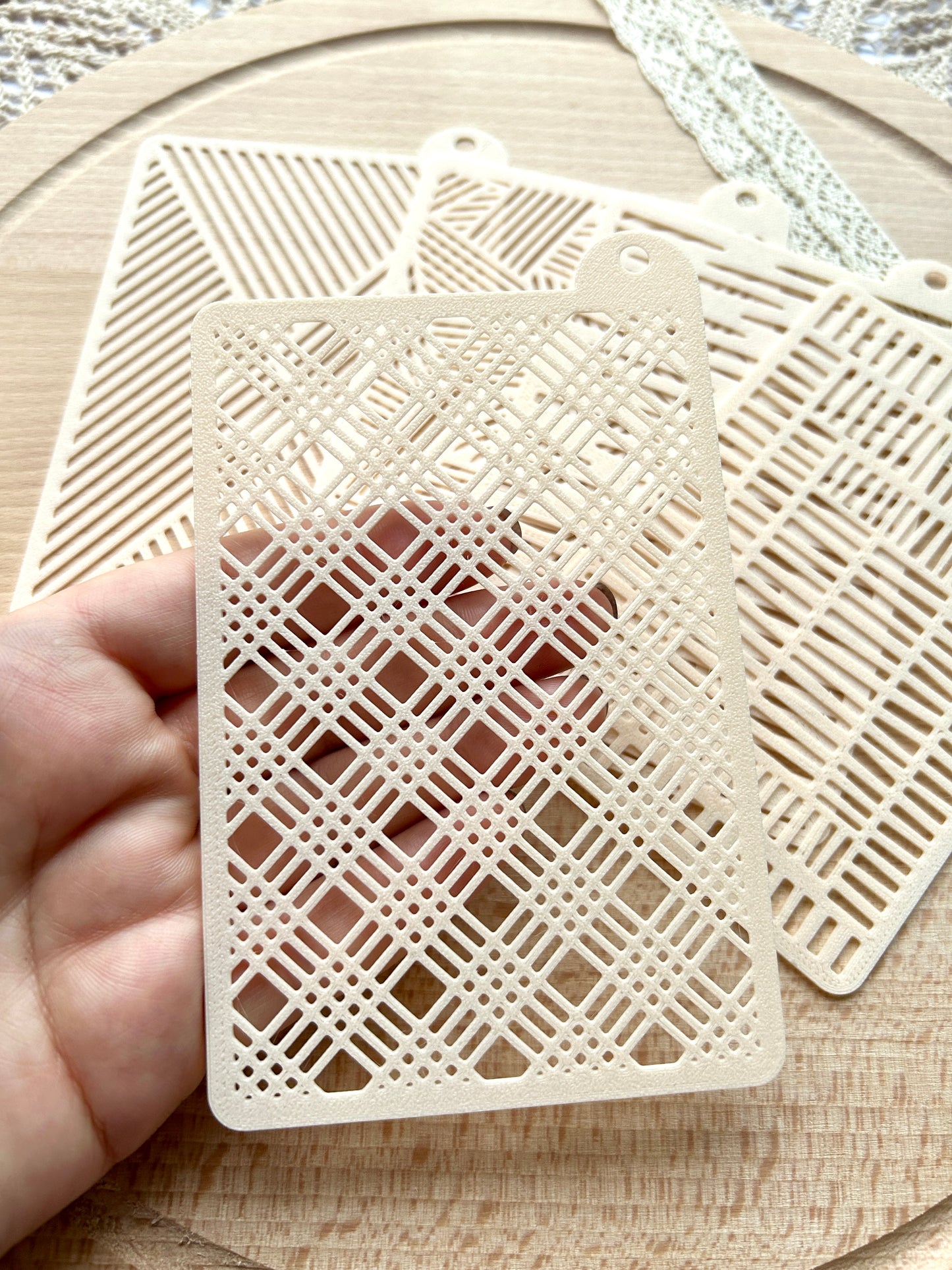 Texture stencils for polymer clay, Pattern stencil