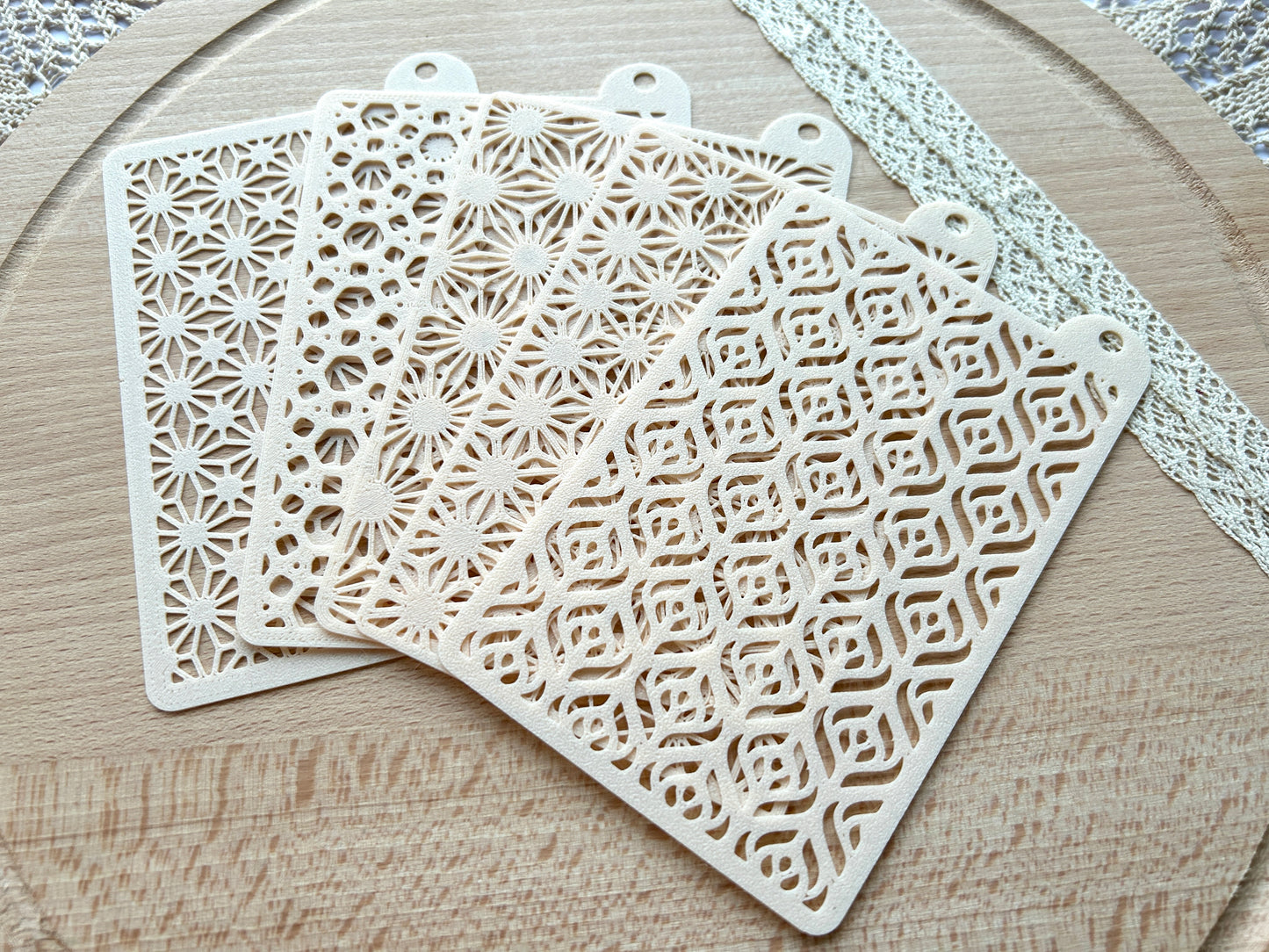Texture stencils for polymer clay, Pattern stencil