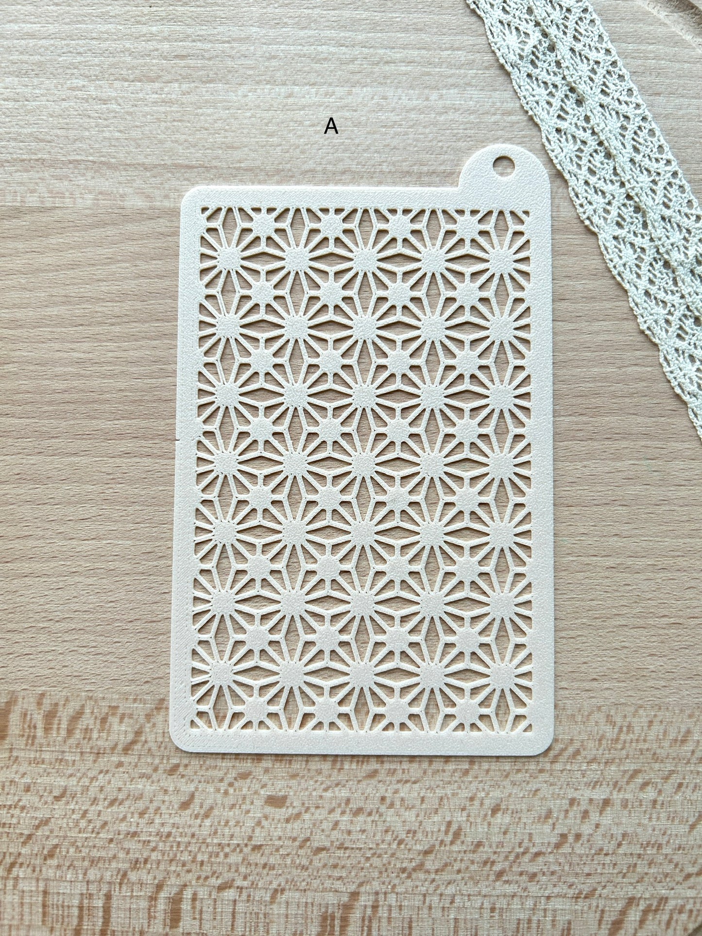 Texture stencils for polymer clay, Pattern stencil