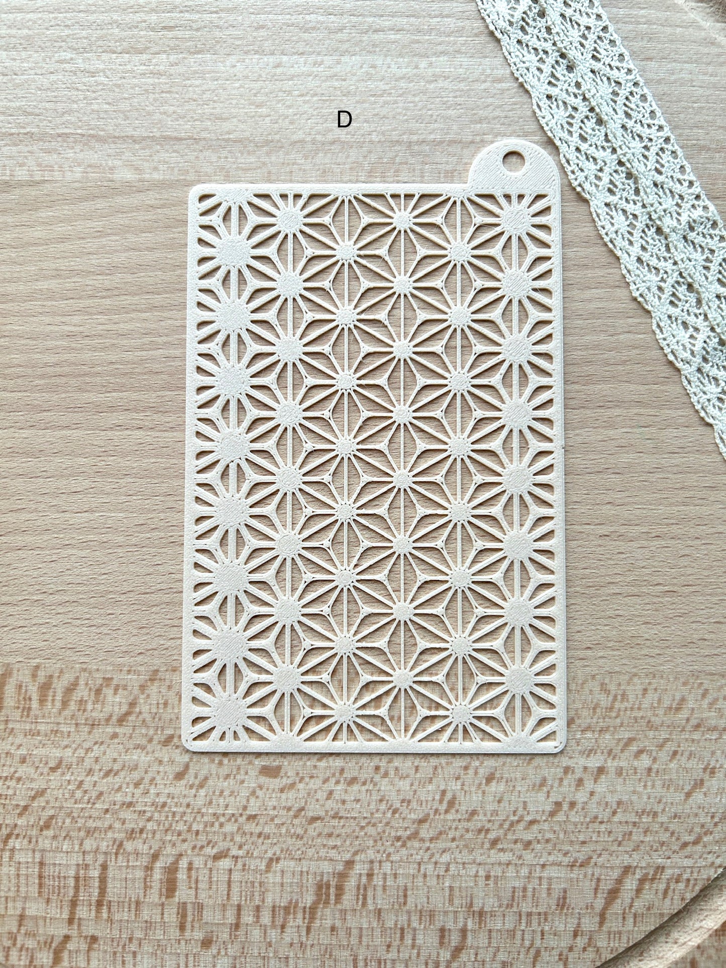 Texture stencils for polymer clay, Pattern stencil